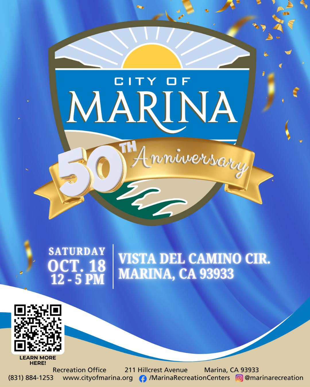 City of Marina 50th Anniversary Flyer