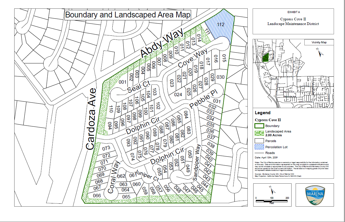 boundary and landscape area map